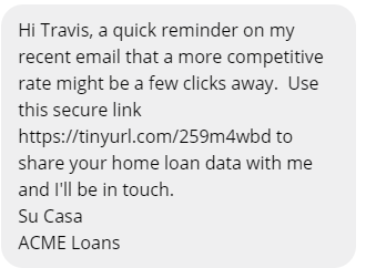 Default Stryd SMS text